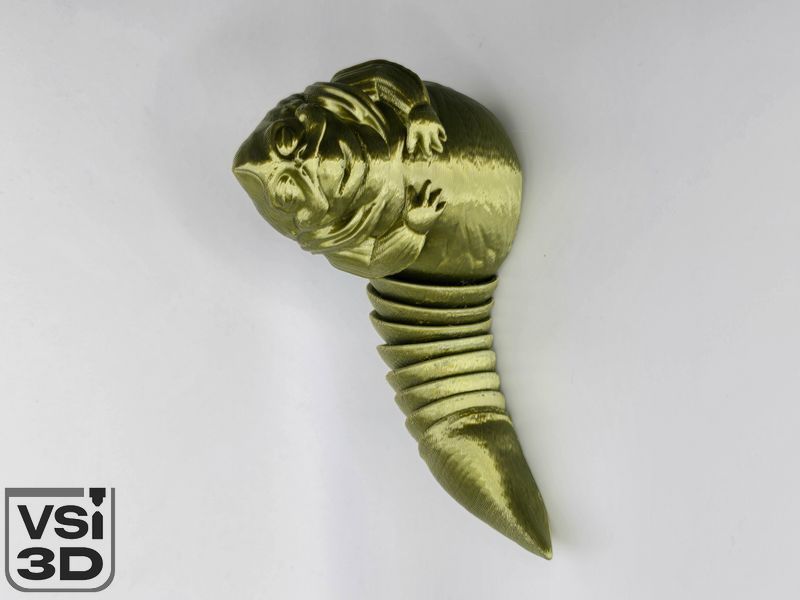 Рухома іграшка Джабба Гатт. 14 см JABBA-HUTT-14-BRONZE виготовлений на 3D принтері
