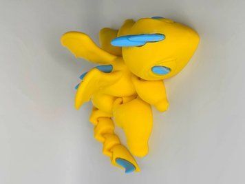 Рухома іграшка "Малюк дракон". 21 см BABY-DR-21-YELLOW-BLUE виготовлений на 3D принтері