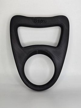 Посилена ручка для переносу бутля/баклашки для води 18 л. 3D-печать безопасным органическим пластиком BOTTLE-GRIP-BLACK виготовлений на 3D принтері