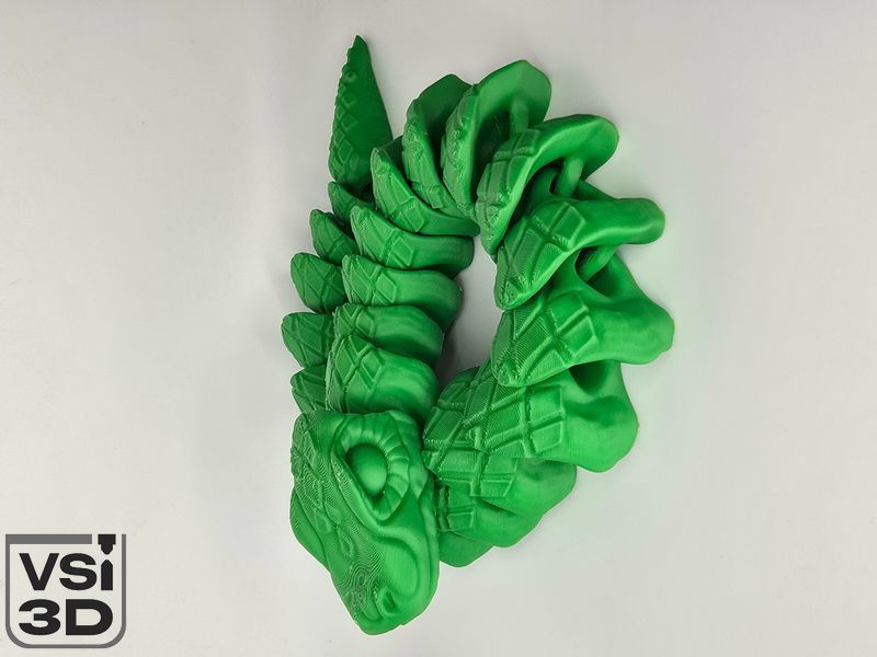 Подвижная игрушка Лесная змея (Разные цвета). 52 см SNAKE-FOREST-52-GREEN изготовленный на 3D принтере