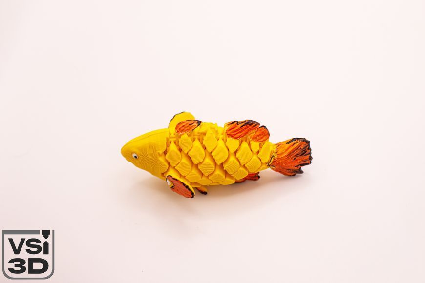 Рухома іграшка "Риба-клоун". Блакитний. 10 см CLOWNFISH-10-ORANGE виготовлений на 3D принтері