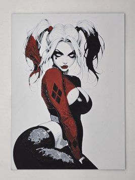Високодеталізована об'ємна 3D картина Гарлі Квін 3D-PIC-HARLEY-17-13 виготовлений на 3D принтері