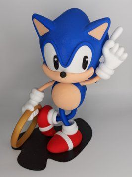 16 см. Фігурка Їжак Сонік. 3D-друк органічним пластиком. SONIC-16 виготовлений на 3D принтері