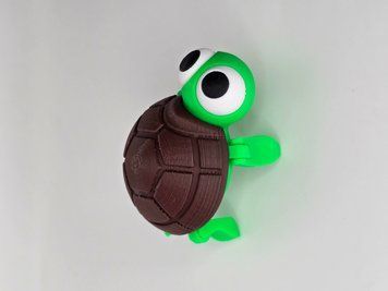 Рухома іграшка "Черепашка". 6 см TURTLE-6-COLORED виготовлений на 3D принтері