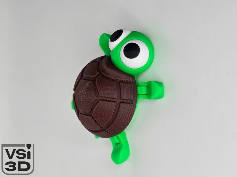 Подвижная игрушка "Черепашка". 6 см TURTLE-6-COLORED изготовленный на 3D принтере