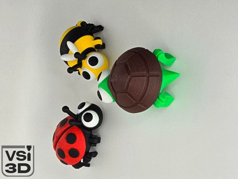 Подвижная игрушка "Черепашка". 6 см TURTLE-6-COLORED изготовленный на 3D принтере