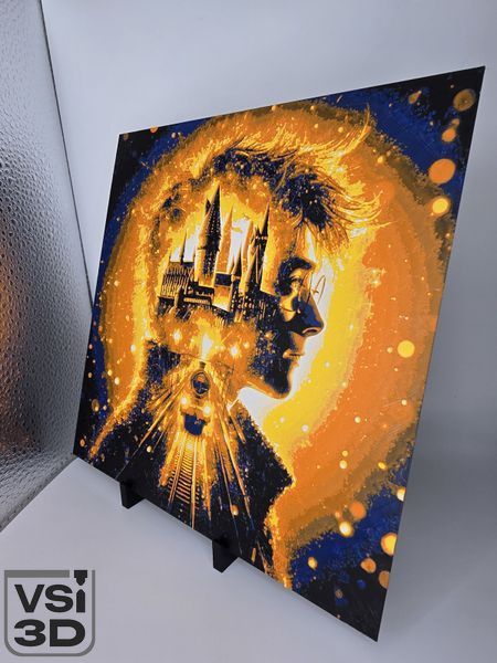 Високодеталізована об'ємна 3D картина Гаррі Поттер Гоґвортс експрес 3D-PIC-HAR-HOGWARTS-20-20 виготовлений на 3D принтері