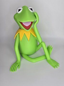 14.5 см. Фігурка Жабеня Керміт. 3D-друк органічним пластиком KERMIT-15 виготовлений на 3D принтері