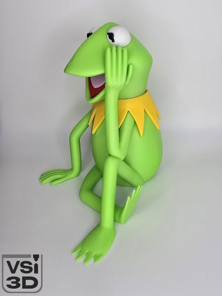 14.5 см. Фігурка Жабеня Керміт. 3D-друк органічним пластиком KERMIT-15 виготовлений на 3D принтері