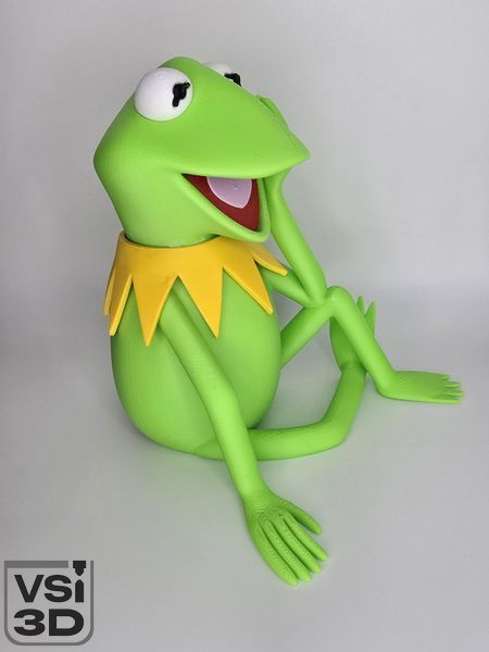 14.5 см. Фігурка Жабеня Керміт. 3D-друк органічним пластиком KERMIT-15 виготовлений на 3D принтері