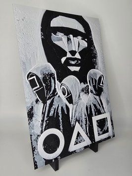 23x17.3 см. Високодеталізована об'ємна 3D картина Месники 3 постер. 3D-друк органічним пластиком. 3D-PIC-SQUID-BW-20-14 виготовлений на 3D принтері