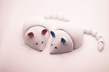 Рухома іграшка миша. 21 см MOUSE-0001-21 виготовлений на 3D принтері