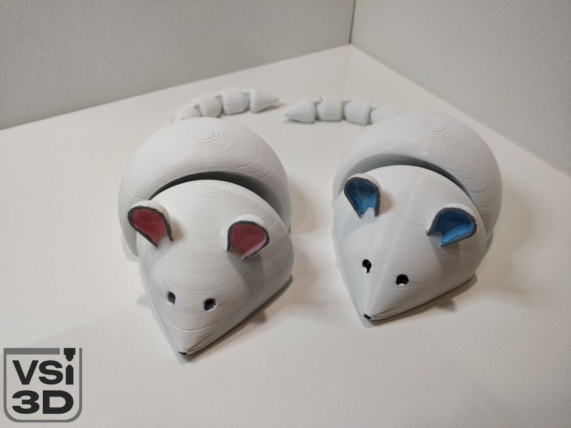 Подвижная игрушка мышь. 21 см MOUSE-0001-21 изготовленный на 3D принтере