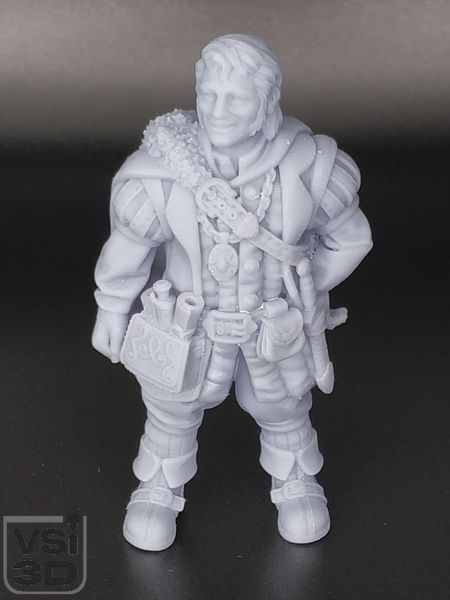 Лонго Праудрок, Мога (собака) і цуценя. D&D MINI-LONGO-AND-DOGS виготовлений на 3D принтері