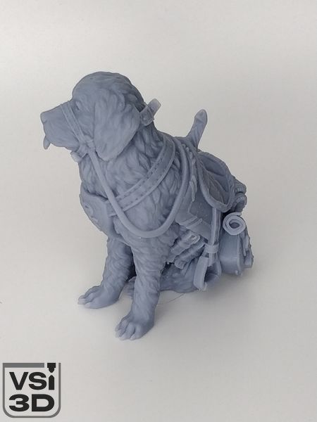 Лонго Праудрок, Мога (собака) і цуценя. D&D MINI-LONGO-AND-DOGS виготовлений на 3D принтері