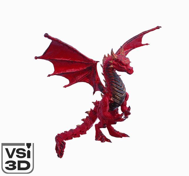 Подвижная игрушка "Королевский дракон". 50х43х31 см DR-ROYAL-0001-50-43-31 изготовленный на 3D принтере