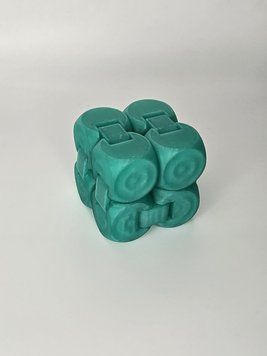 Нескінченний кубик антистрес INFINITY-CUBE-4-TRGREEN виготовлений на 3D принтері