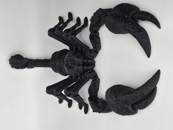 Рухома іграшка "Короліський скорпіон". 28 см SCORPION-0001-28-BLACK виготовлений на 3D принтері