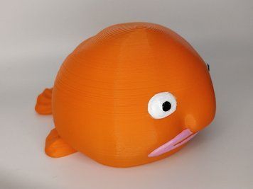 Іграшка "Риба-крапля" BLOBFISH-14-ORANGE виготовлений на 3D принтері