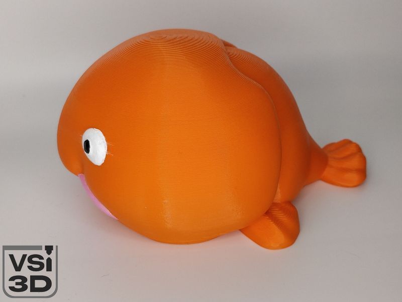 Іграшка "Риба-крапля" BLOBFISH-14-ORANGE виготовлений на 3D принтері