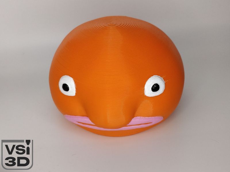 Іграшка "Риба-крапля" BLOBFISH-14-ORANGE виготовлений на 3D принтері