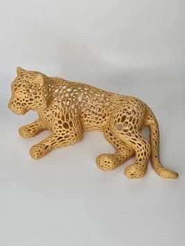 Іграшка статуетка Вороний ягуар VORONOI-JAGUAR-14-GOLD виготовлений на 3D принтері