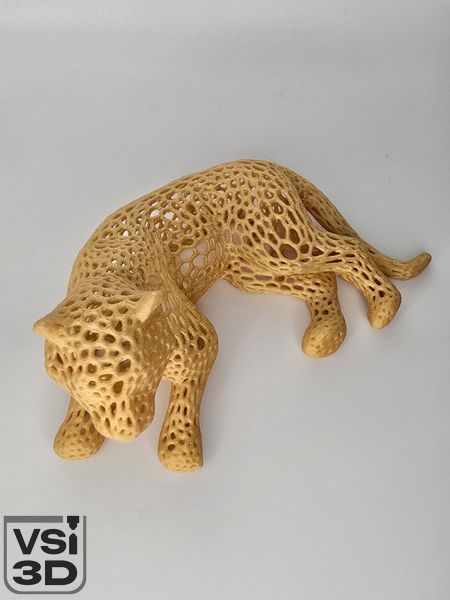 Іграшка статуетка Вороний ягуар VORONOI-JAGUAR-14-GOLD виготовлений на 3D принтері