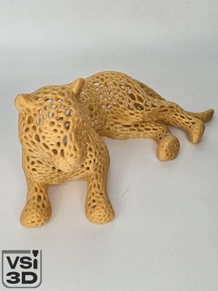 Іграшка статуетка Вороний ягуар VORONOI-JAGUAR-14-GOLD виготовлений на 3D принтері