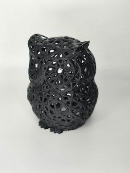 Іграшка статуетка Ворона Сова VORONOI-OWL-9-BLACK виготовлений на 3D принтері