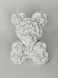 Іграшка статуетка Ведмедик з троянд ROSE-BEAR-10-WHITE - фото №2