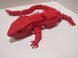 Рухома іграшка ящірка гекон. Червоний. 38 см LIZARD-0002-38-RED виготовлений на 3D принтері
