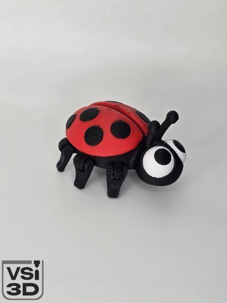 Набор милых подвижных игрушек "Божья коровка", "Пчёлка" и "Черепашка" LADYBUG-BEE-TURTLE изготовленный на 3D принтере