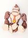22 см. Рухома іграшка Donkey Kong. (Різні кольори). 3D-друк безпечним органічним пластиком. Ручне офарбовування DONKEY-KONG-22-BROWN - фото №6